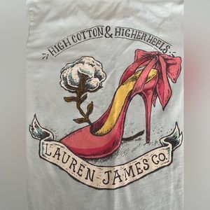 Lauren James High Cotton and High Heels tee Southern Comforts collection small